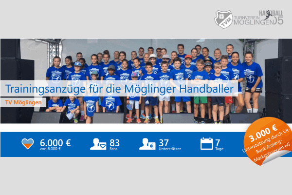 Möglinger Handballgemeinde spendet 3.000 €
